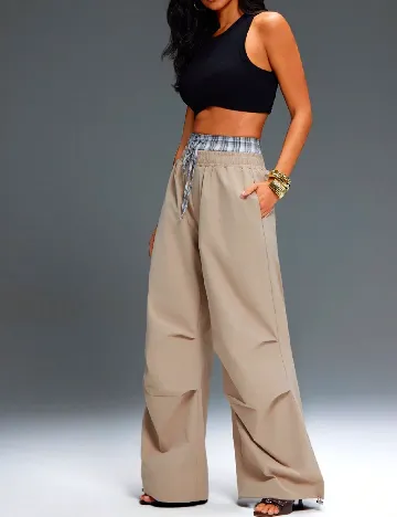 Pantaloni SHEIN, maro