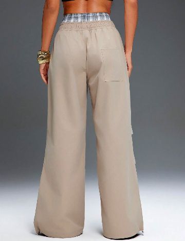 Pantaloni SHEIN, maro