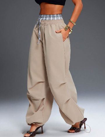 Pantaloni SHEIN, maro