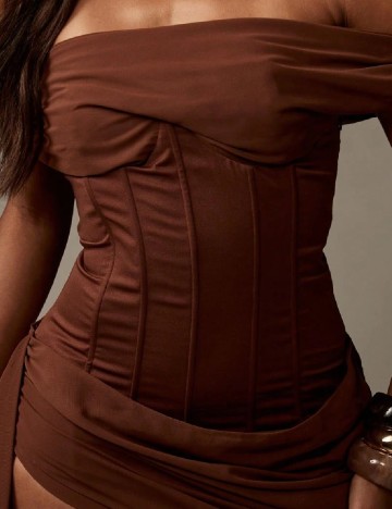 Rochie scurta Missguided, maro