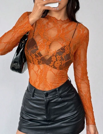 Bluza SHEIN, portocaliu