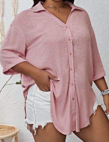 Camasa SHEIN CURVE, roz