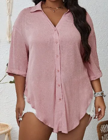 Camasa SHEIN CURVE, roz
