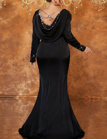 Rochie lunga SHEIN CURVE, negru