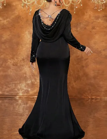 Rochie lunga SHEIN CURVE, negru