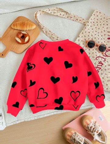 Bluza Shein Kids, rosu