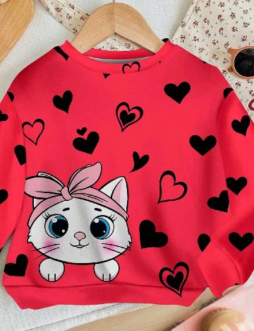 Bluza Shein Kids, rosu