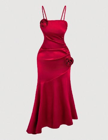 Rochie medie SHEIN, rosu