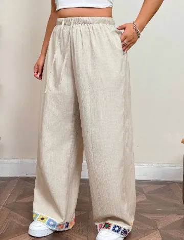 Pantaloni SHEIN CURVE, bej