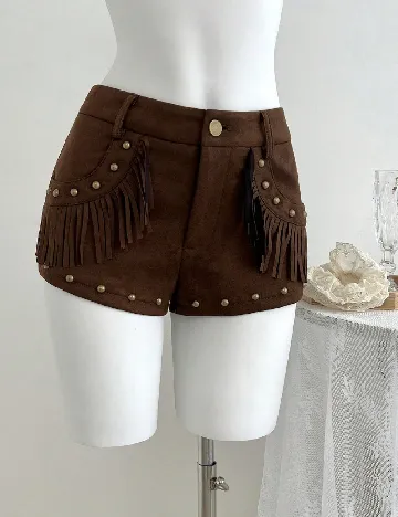 Pantaloni scurti SHEIN, maro