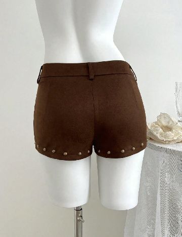 Pantaloni scurti SHEIN, maro