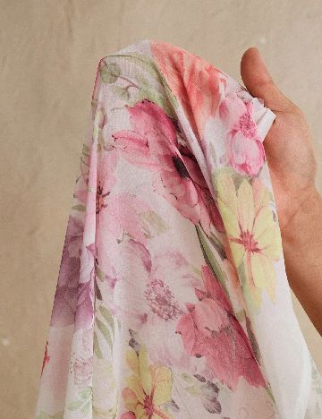 Rochie lunga Anewsta, floral print