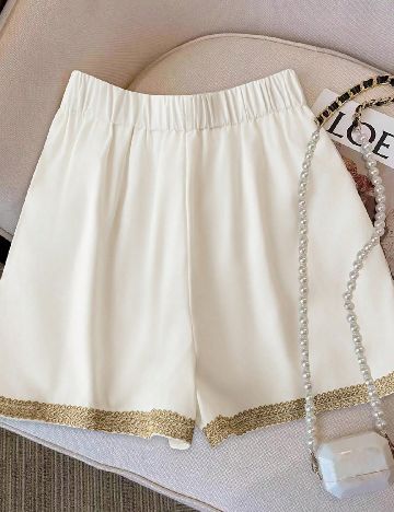 Pantaloni scurti SHEIN, alb