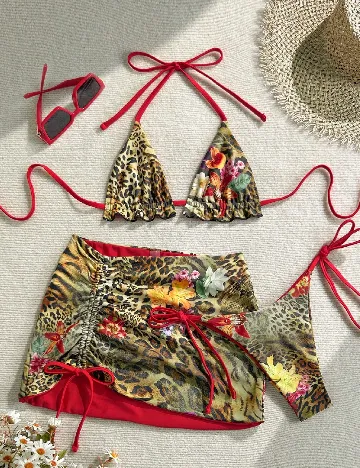 Costum de baie SHEIN, mix culori