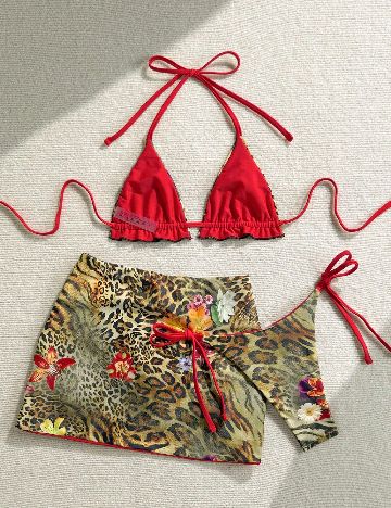Costum de baie SHEIN, mix culori