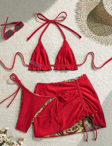 Costum de baie SHEIN, mix culori