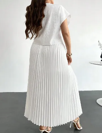 Compleu SHEIN CURVE, alb