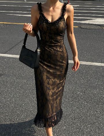 Rochie medie Dazy, negru