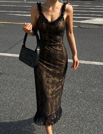 Rochie medie Dazy, negru