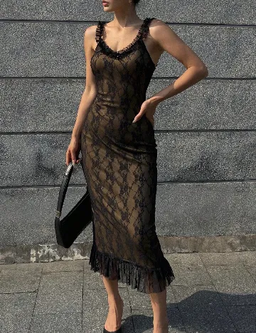 Rochie medie Dazy, negru