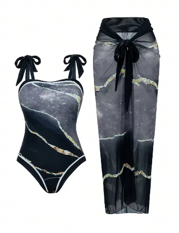 Costum de baie SHEIN, negru