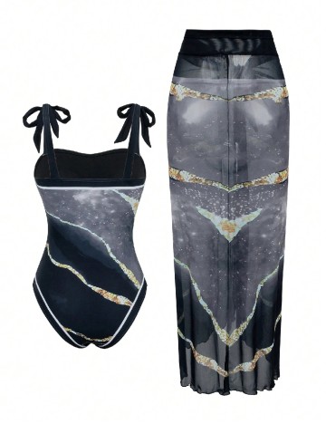Costum de baie SHEIN, negru