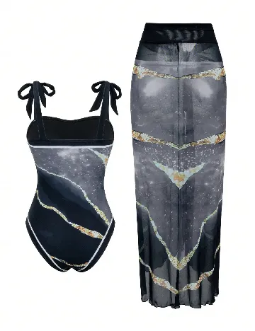 Costum de baie SHEIN, negru