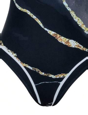 Costum de baie SHEIN, negru
