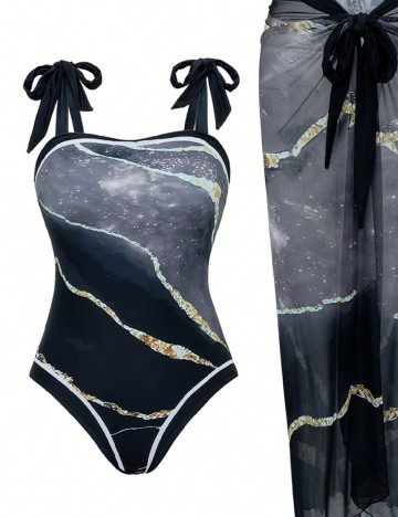 Costum de baie SHEIN, negru