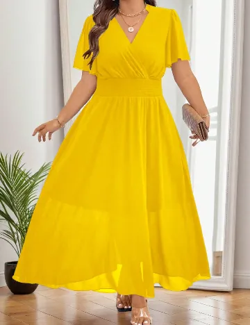 Rochie lunga SHEIN CURVE, galben