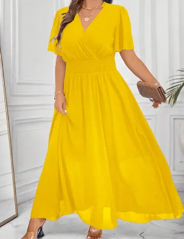 Rochie lunga SHEIN CURVE, galben
