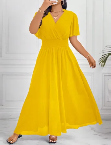 Rochie lunga SHEIN CURVE, galben