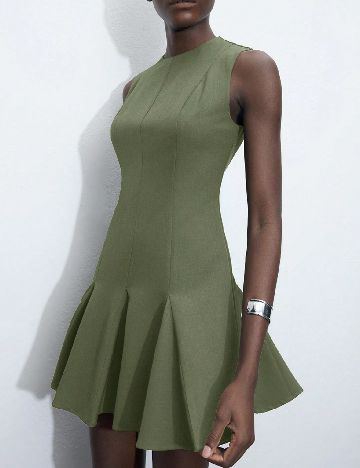 Rochie scurta SHEIN, verde
