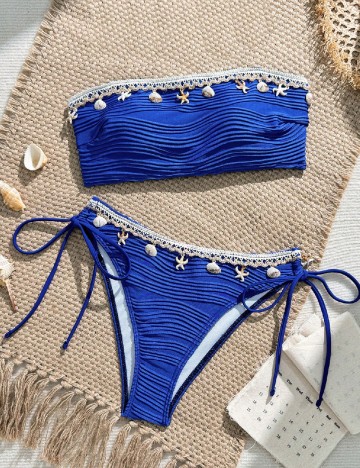 Costum de baie SHEIN, albastru