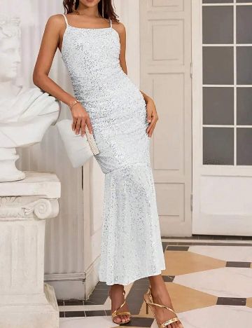 Rochie medie SHEIN, argintiu