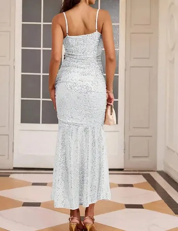 Rochie medie SHEIN, argintiu