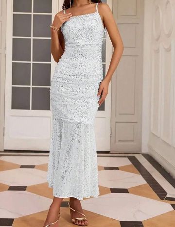 Rochie medie SHEIN, argintiu