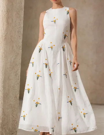 Rochie medie SHEIN, alb