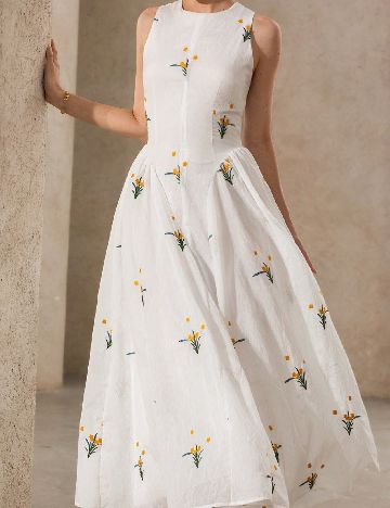 Rochie medie SHEIN, alb
