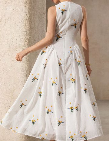 Rochie medie SHEIN, alb