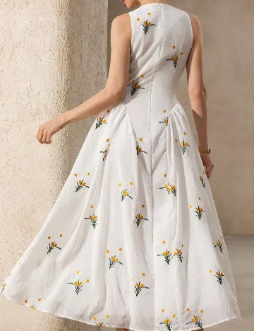 Rochie medie SHEIN, alb
