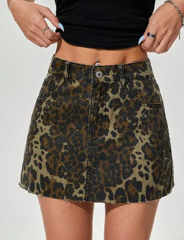 Fusta SHEIN, animal print