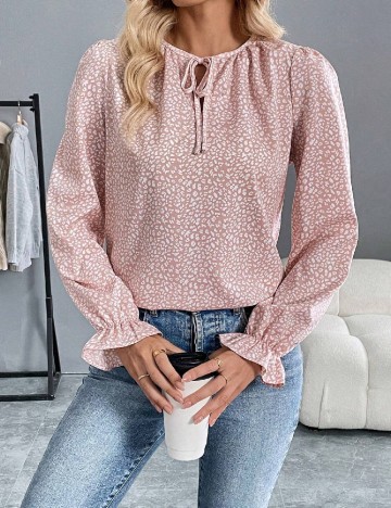 Bluza SHEIN, roz pudra