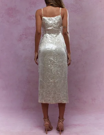 Rochie medie Missguided, crem