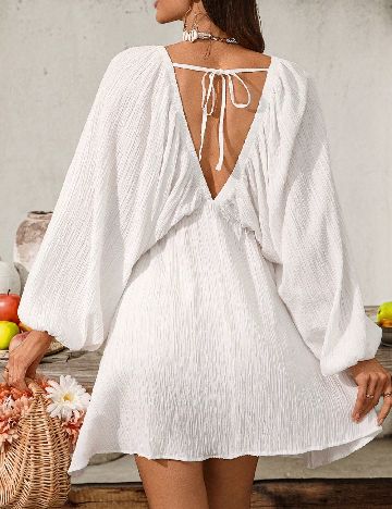 Rochie scurta SHEIN CURVE, alb