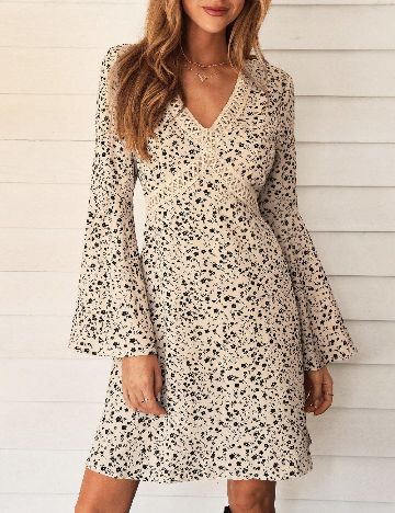 Rochie scurta SHEIN, crem