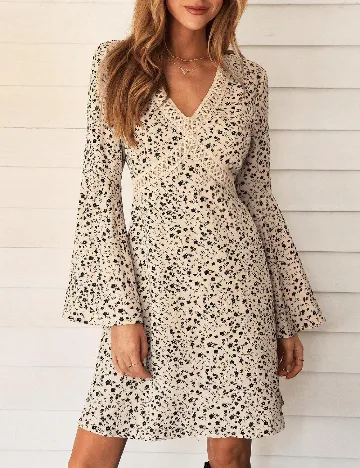 Rochie scurta SHEIN, crem