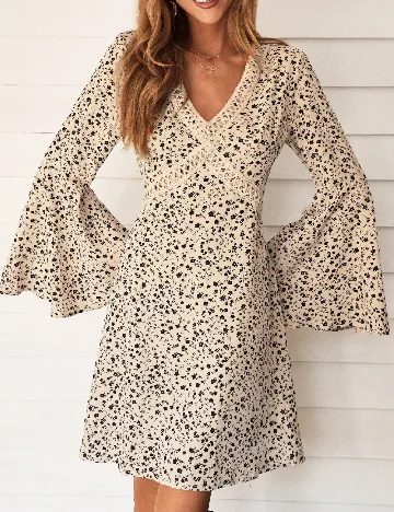 Rochie scurta SHEIN, crem