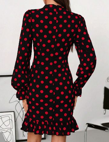 Rochie scurta SHEIN, negru/rosu