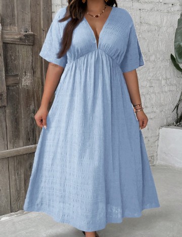 Rochie lunga SHEIN CURVE, albastru